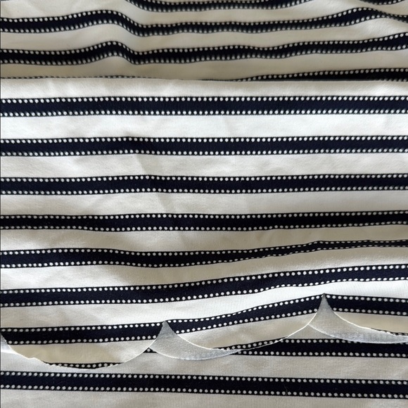 Striped Navy Blue and White Women's Rash Guard - Picture 4 of 4